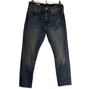 Levi Strauss Premium Lot Skinny Tapered Jeans Men 33 x 30 Denim Dark Wash